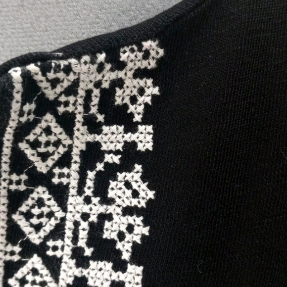 Talbots Crosstitch Black Shift with Pockets Size Med - Picture 4 of 7